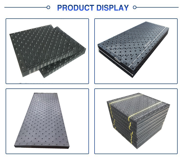 750mm Cooling Tower Fins Cross Flow Cooling Tower Fill Replacement