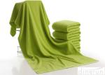 Luxury Bath Towels Green Color , Beach Hotel Bath Towels Durable