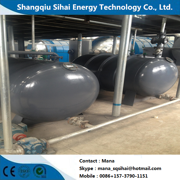 8-10Tons Daily Capacity Waste Tire Pyrolysis Machine 2200*6600mm