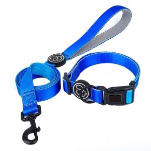 Wholesale Personalized Dog Collar And Leash Set Gradient Nylon Rope Dog Lead from china suppliers