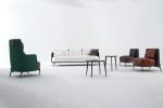 Contemporary European Italian Single Seat Modern Leather Sofa