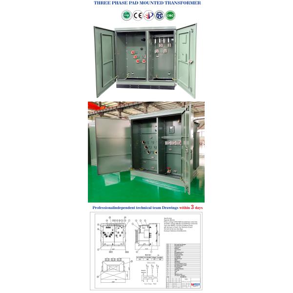 Three Phase Pad Mounted Transformer technical specifications