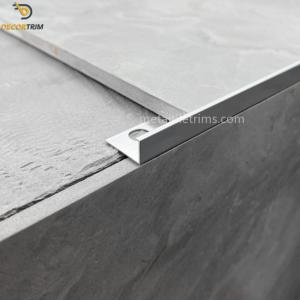 Wholesale Shiny Silver Aluminum Metal Tile Trims 8/10/12mm L Shape Straight Edge from china suppliers