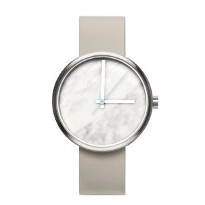 Wholesale Trendy Mens Silver Marble Face Watch , White / Black Marble Quartz Watch from china suppliers
