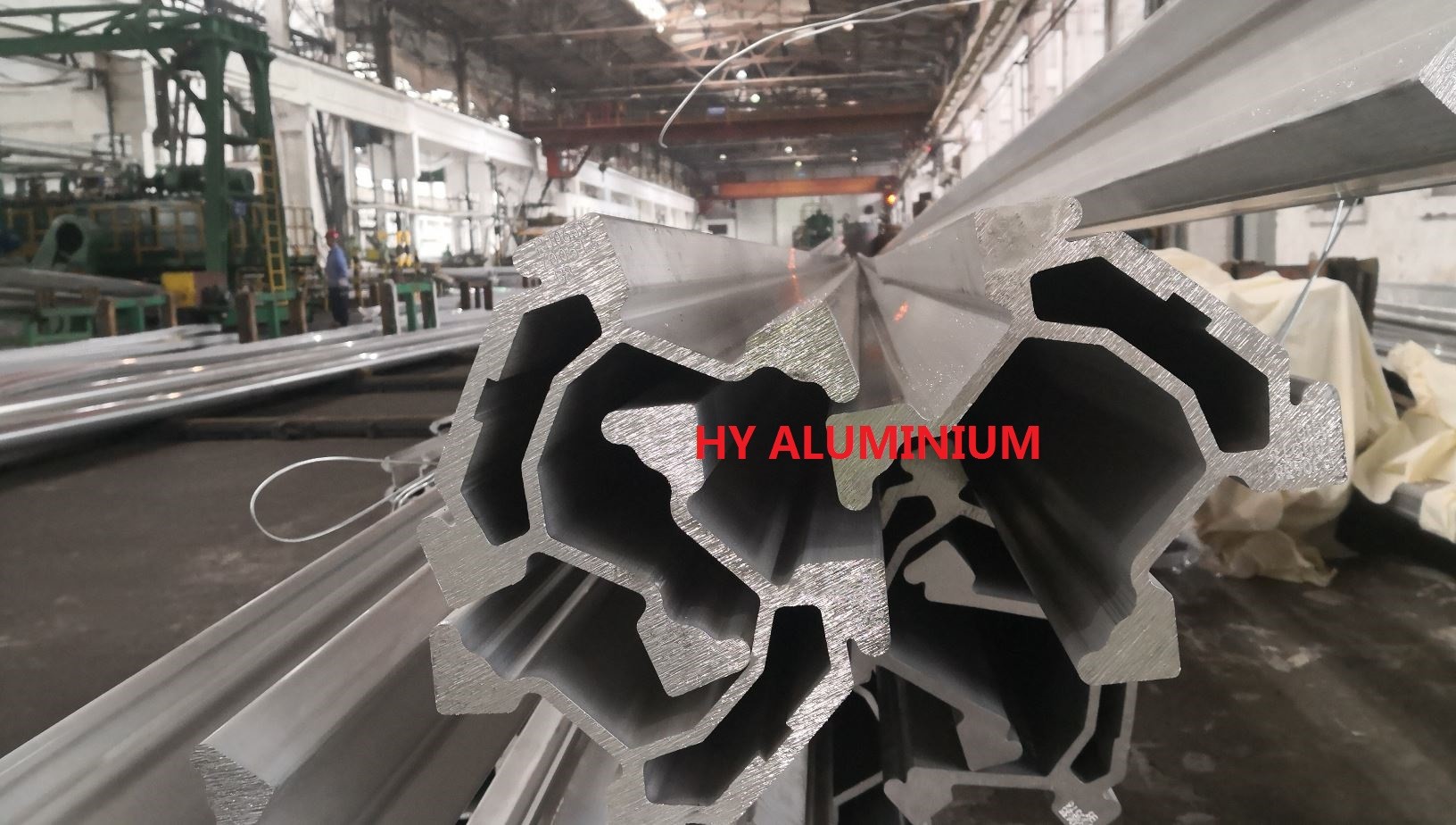 Quarrying Industry Aluminium Extruded Profiles 6M Heat Treatment Feed Beam