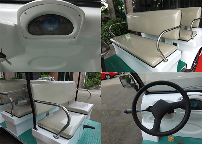 8 Seats 4kW Royal Gold Electric Sightseeing Car Designed For Tourist Attractions