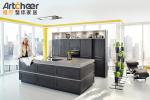 American Style Classical Solid Wood Grey Shaker Kitchen Cabinet in Gray and