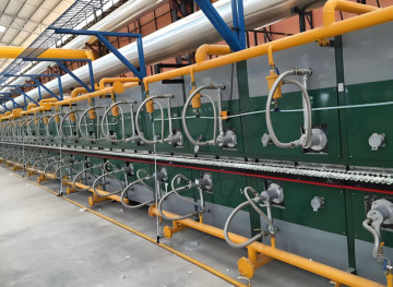 Continuous Firing Cycle Roller Kiln with Customized Loading Pattern and Natural Gas Heating Fuel