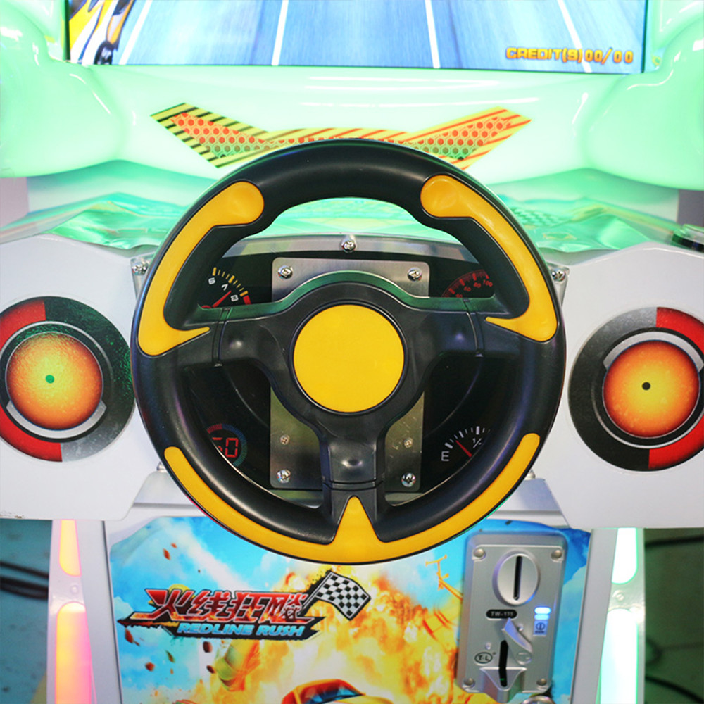 Car Racing Arcade Game Machines Kids Simulator Wheel 125W Power Consumption