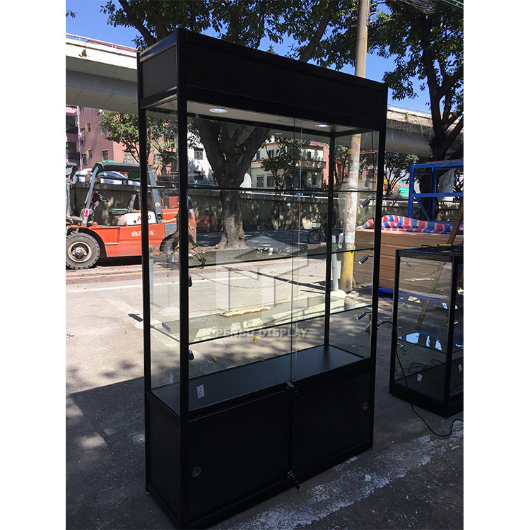 4PCS Shelves Store Glass Display Case 1000*400mm Powder Coated