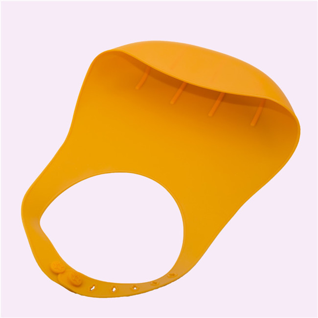 Soft Bibs Baby Shampoo Cap Custom Printed Feeding Silicone Material Comfortable