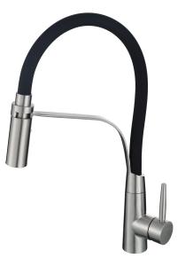 Wholesale Flexible Kitchen Black Stainless Steel Faucet 1.8 Gallons / Min from china suppliers