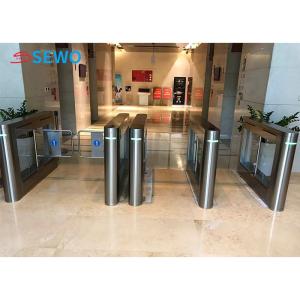 Wholesale AC220V Optical Barrier Turnstiles , Pedestrian Security Gates For Gym Library Entrance from china suppliers