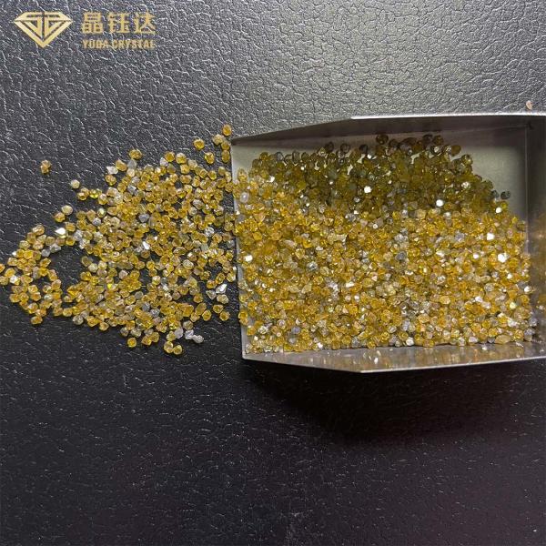 1.0mm To 4.0mm HPHT Monocrystalline Diamonds Yellow High Pressure High