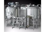 Stainless Steel Small Brewery Equipment , Beer Brewery Taproom For Beer Making