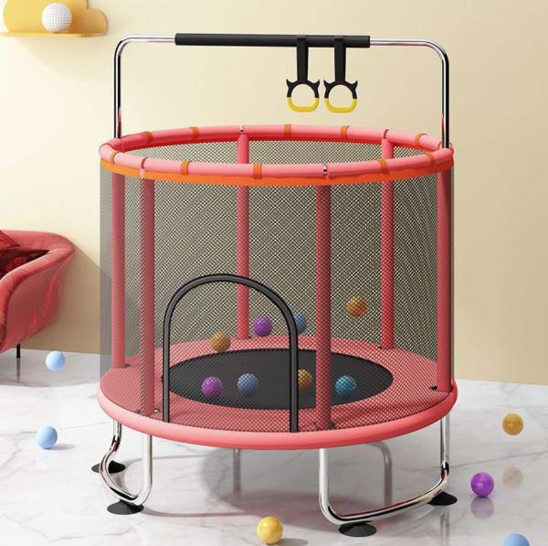 38 Inch Mini Bounce Trampoline Park Daily Jumping Children'S Playground 4.9kg