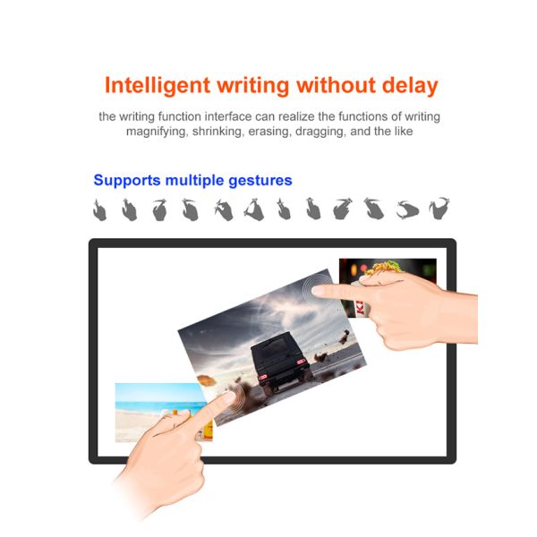 43 Inch Mobile Interactive Video Screen LCD Touch Screen Monitor Smart Coffee Table Touch Screen