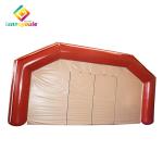 White Red Pvc Blow Up Event Shelter , Moveable Temporary Outdoor Shelter