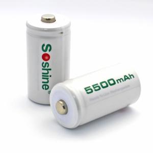 Wholesale Soshine C Size Rechargeable Batteries 1.2V NiMH 5500mAh from china suppliers