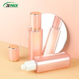 Wholesale Empty White Pink Foam Cleanser Bottle 120ML Mousse Pump Bottle For Travel from china suppliers
