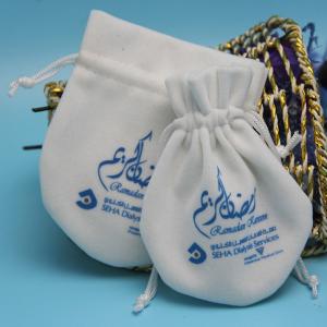 Wholesale Fashion Small Cloth Drawstring Bags , Earphone / Necklace Storage Pouches from china suppliers