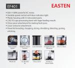 Easten Food Processor EF401/ 820W Food Processor /2.4 Liters Electrical Food