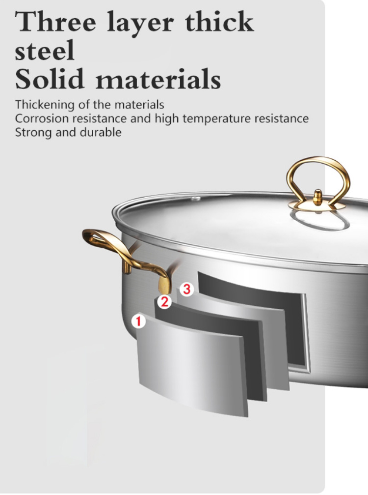 Multi Purpose Cooking Stainless Steel Fish Steamer Thickened