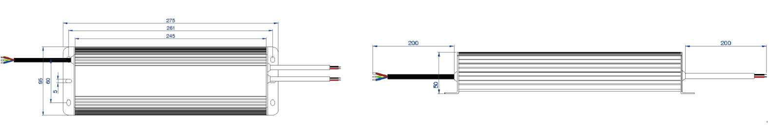 RoHS Ultralight High Efficiency LED Driver , Multipurpose LED Waterproof Driver