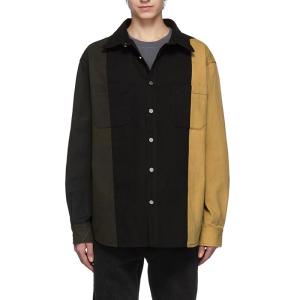 Wholesale Contrast Splicing Colors Mens Fashion Casual Shirts / Patchwork Shirt Customized from china suppliers
