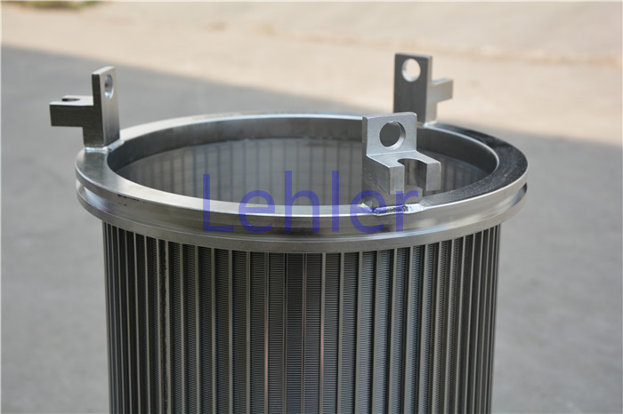 80 Micron V-Wire Screen , Circular Basket Filter Strainer Conical Shape