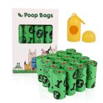 100 Biodegradable Dog Poop Bags 16 Rolls BSCI With Dispenser Earth Rated Dog