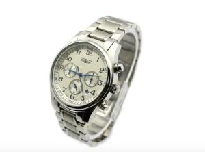 Wholesale Metal Men'S Sports Watch Strap Chronograph Waterproof Quartz Watch from china suppliers