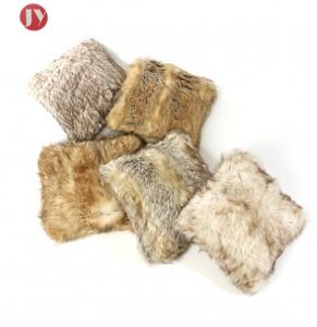 Wholesale Soft Plush Faux Fur Pillowscase Decorative Long Canadian fox Acrylic cushion cover from china suppliers