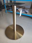 Colorful Stainless Steel Table Legs Round Base Commercial Furniture Gloden Color