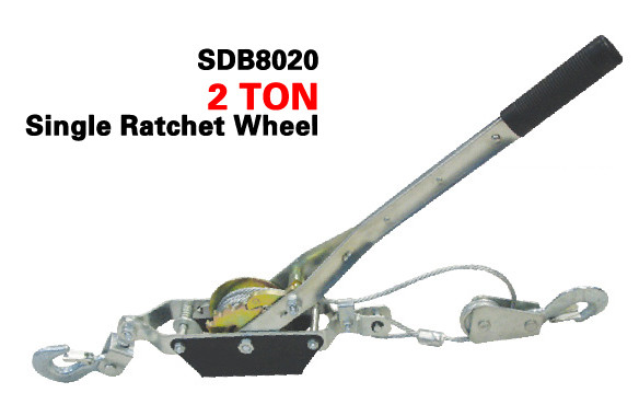 Carbon / Stainless Alloy Steel Manual Ratchet Lever Hoist Wheel Hoist Puller 2 Ton