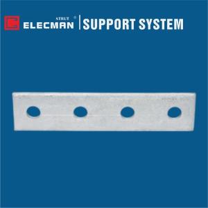 Wholesale Plain Galvanized Steel Strut Flat Fittings Four Holes Splice Plates from china suppliers