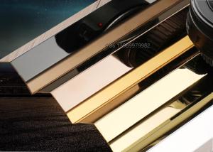 Wholesale L Shaped 12mm Stainless Steel Tile Trim , Stainless Steel Edging Strip For Tiles from china suppliers