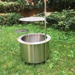 14 Inch Double Wall Smokeless Firepit Grill 22 Inch Bonfire Portable