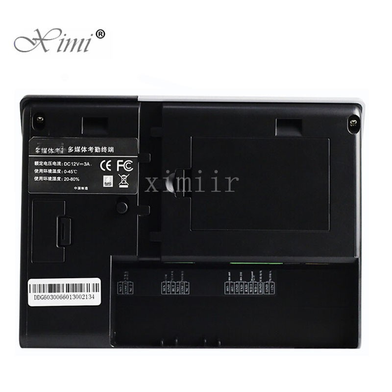 TCP/IP Face Time Attendance And Access Control With RFID Card Reader Double Night Version Camera With Free Software SDK iface301