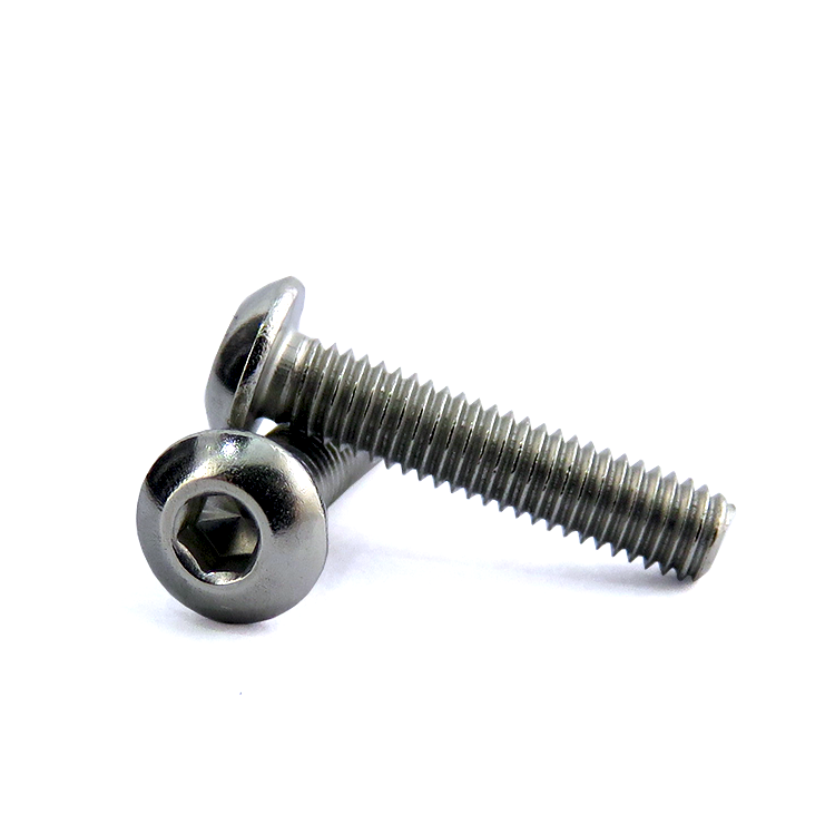 ISO7380 Stainless Steel Hex Drive Button Head Mushroom Head Screw Standard DIN/ ISO