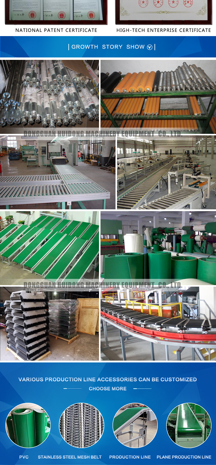 Chain Plate Shipping Roller Conveyor With Stainless Steel Mesh Belt
