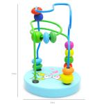 Big Bricks 9.3cm Wooden Around Beads Toy Colored ISO9001