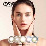 KSSEYE Color Changing Natural Golden Brown Contacts Lenses 1 Year 14.5mm