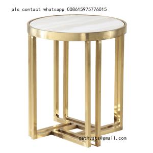 Wholesale metal Side table bases gold stainless steel furniture frames for restaurants from china suppliers