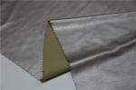 Women Apprarel Polyurethane Leather Fabric 0.5mm Pearl Gold For Jacket