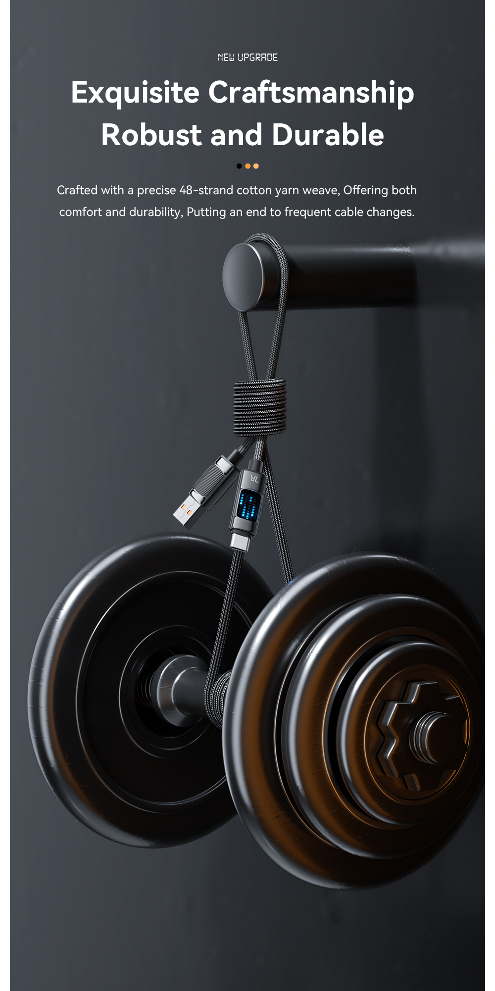 7A Max 100W USB A To C Type C Charging Cable ESSAGER ES-X58 Series