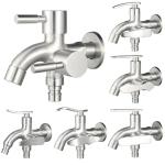 Modern Double Outlet Down Kitchen Mixer Sink Faucets ForWashing Machine Basin