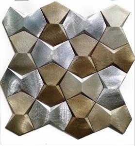 Wholesale Aluminum 3D Mosaic For Wall Coverings , Backsplashes , Accent Walls Or Flooring from china suppliers