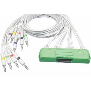 Wholesale Nihon Kohden Japan BR-911D ECG-9320 ECG-9522P Cardiofax V 1550K EKG Cable NK 10Lead IEC Banana 4.0 from china suppliers