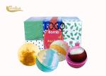 Promotion Gift Girls Bath Bomb Set , Pretty Bath Bombs For Body Relaxing